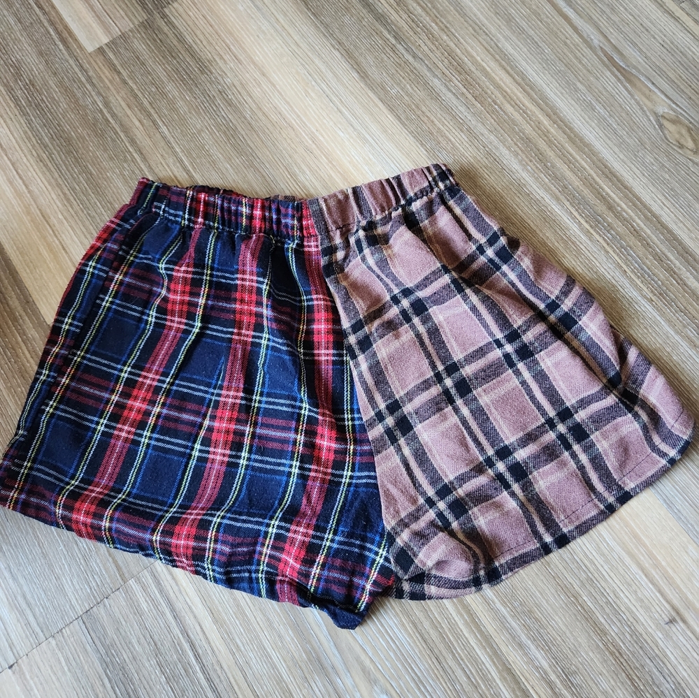 Shein plaid shorts